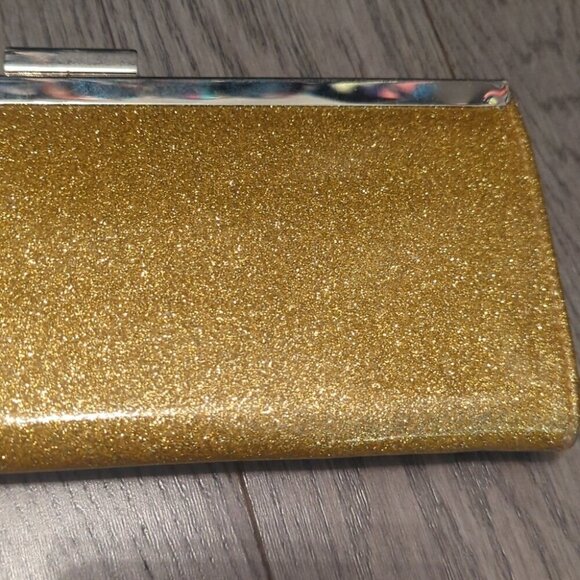 Gold Glitter Clutch - Great Condition - Picture 2 of 5